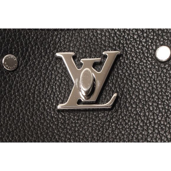 Louis Vuitton Nano LockMe Bucket Shoulder Bag Taurillon Black Bag - Picture 5 of 5